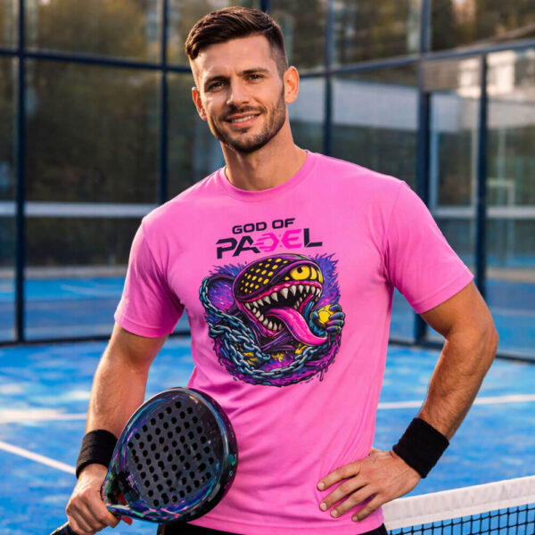 GOD of PADEL moška majica Monster - roza