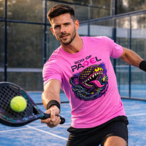 GOD of PADEL moška majica Monster - roza