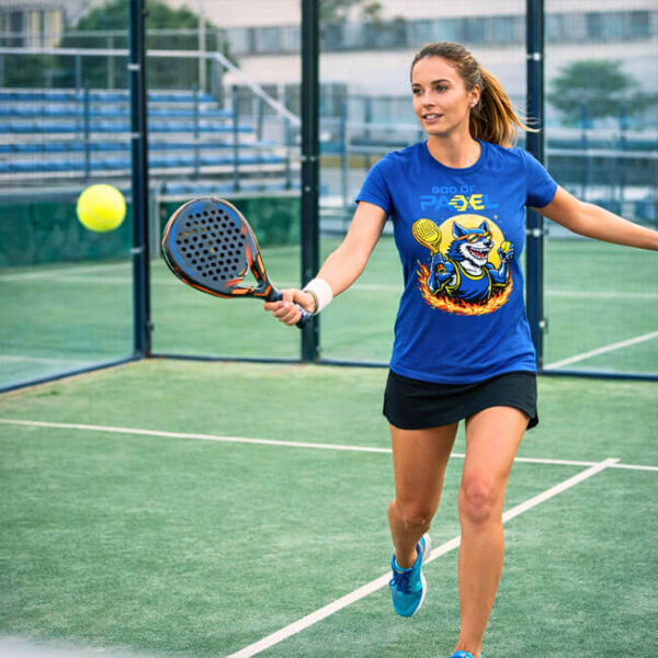 GOD of PADEL ženska majica Wolf - blue