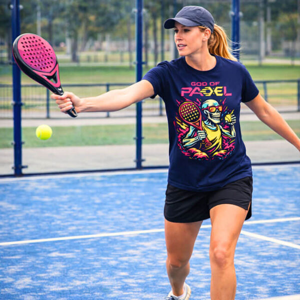 GOD of PADEL ženska majica Skeleton - navy
