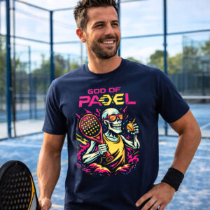 GOD of PADEL moška majica Skeleton - navy