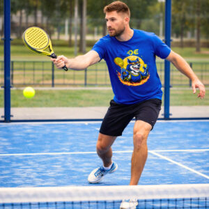 GOD of PADEL moška majica Wolf - blue